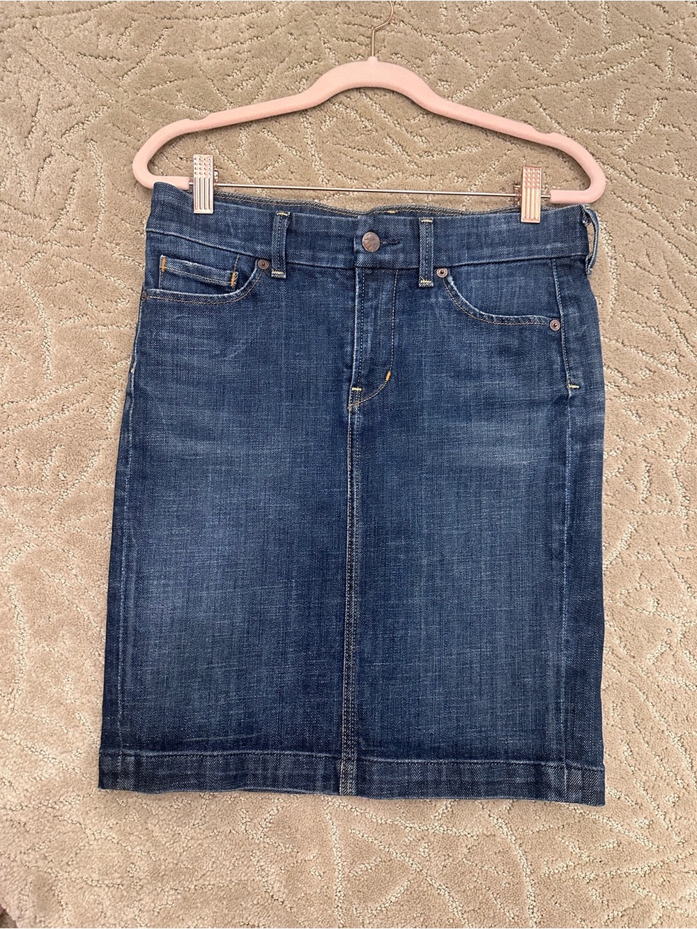 Citizens of Humanity Denim Pencil Skirt Blue Stretch Jean Skirt Size 26